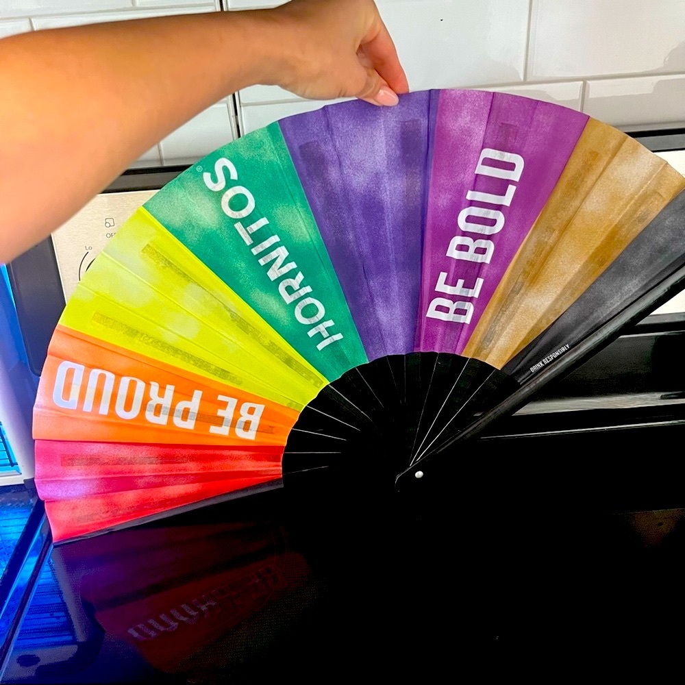XL X-Large Hornitos pride fan